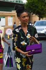 THANDIE NEWTON at Wimbledon Tennis Championships in London 07/14/2018