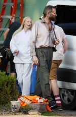 TILDA SWINTON on the Set of The Dead Don