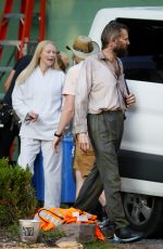 TILDA SWINTON on the Set of The Dead Don