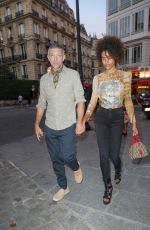 TINA KUNAKEY at Jean-Paul Gaultier Scandal Discotheque Party in Paris 07/04/2018