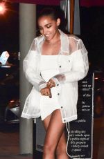 TINASHE Out for Dinner at Craig