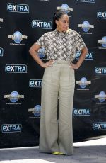 TRACEE ELLIS ROSS on the Set of Extra in Los Angeles 07/19/2018
