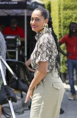 TRACEE ELLIS ROSS on the Set of Extra in Los Angeles 07/19/2018