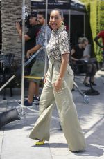 TRACEE ELLIS ROSS on the Set of Extra in Los Angeles 07/19/2018