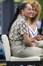 TRACEE ELLIS ROSS on the Set of Extra in Los Angeles 07/19/2018