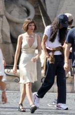 URSULA CORBERO on the Set of a Photoshoot in Rome 07/24/2018