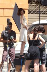 URSULA CORBERO on the Set of a Photoshoot in Rome 07/24/2018