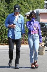 VANESSA HUDGENS and Austin Butler Out for Breakfast in Los Angeles 07/19/2018