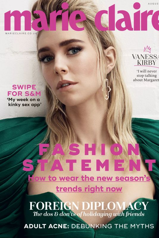 VANESSA KIRBY for Marie Claire Magazine, UK August 2018 