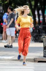 VANESSA KIRBY on the Set of Adam Leon Untitled Movie in New York 07/03/2018