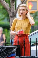 VANESSA KIRBY on the Set of Adam Leon Untitled Movie in New York 07/03/2018