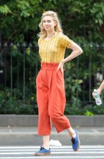 VANESSA KIRBY on the Set of Adam Leon Untitled Movie in New York 07/03/2018