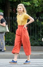 VANESSA KIRBY on the Set of Adam Leon Untitled Movie in New York 07/03/2018