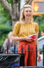 VANESSA KIRBY on the Set of Adam Leon Untitled Movie in New York 07/03/2018
