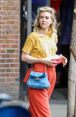 VANESSA KIRBY on the Set of Adam Leon Untitled Movie in New York 07/03/2018