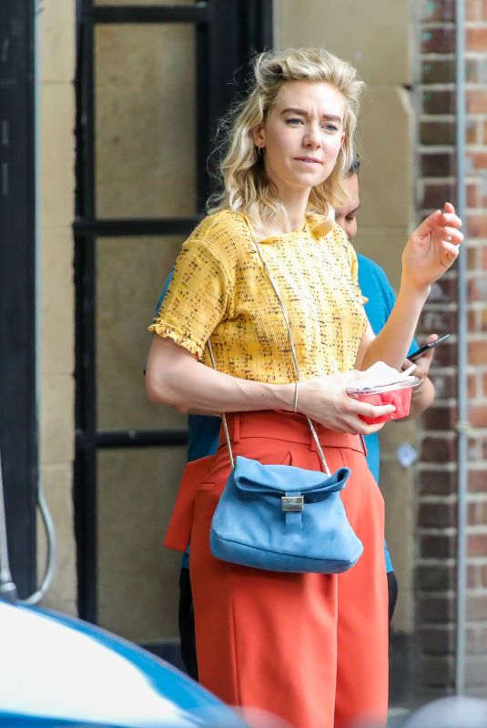 VANESSA KIRBY on the Set of Adam Leon Untitled Movie in New York 07/03/2018