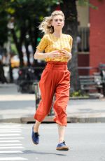 VANESSA KIRBY on the Set of Adam Leon Untitled Movie in New York 07/03/2018