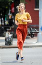 VANESSA KIRBY on the Set of Adam Leon Untitled Movie in New York 07/03/2018