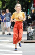 VANESSA KIRBY on the Set of Adam Leon Untitled Movie in New York 07/03/2018