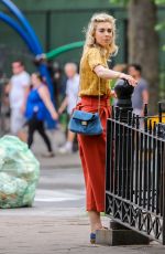 VANESSA KIRBY on the Set of Adam Leon Untitled Movie in New York 07/03/2018