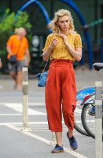 VANESSA KIRBY on the Set of Adam Leon Untitled Movie in New York 07/03/2018