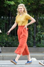 VANESSA KIRBY on the Set of Adam Leon Untitled Movie in New York 07/03/2018