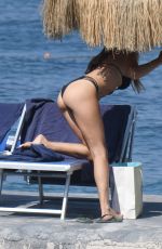 VERONICA MAYA in Bikini at Hotel Regina Isabella in Ischia 07/15/2018