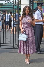 VICKY PATTISON and John Noble Arrives at Wimbledon Tennis Tournament in London 07/09/2018