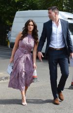 VICKY PATTISON and John Noble Arrives at Wimbledon Tennis Tournament in London 07/09/2018