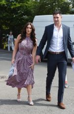 VICKY PATTISON and John Noble Arrives at Wimbledon Tennis Tournament in London 07/09/2018