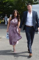 VICKY PATTISON and John Noble Arrives at Wimbledon Tennis Tournament in London 07/09/2018