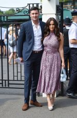 VICKY PATTISON and John Noble Arrives at Wimbledon Tennis Tournament in London 07/09/2018
