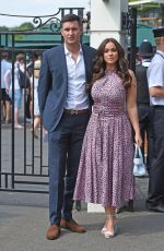 VICKY PATTISON and John Noble Arrives at Wimbledon Tennis Tournament in London 07/09/2018