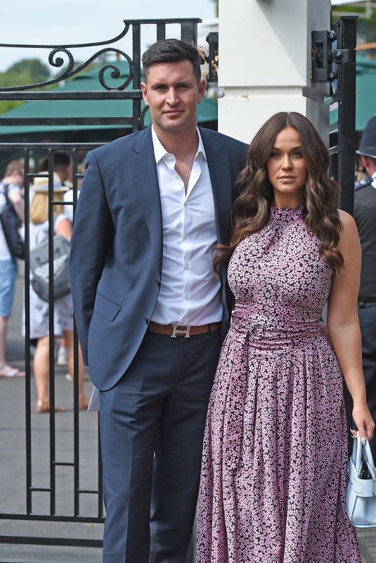 VICKY PATTISON and John Noble Arrives at Wimbledon Tennis Tournament in London 07/09/2018