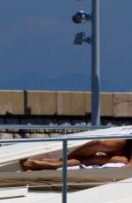 VICTORIA SLIVSTEDT in Bikini at a Boat in the Bay of Saint Tropez 07/08/2018