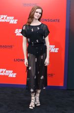 VIRGINIA GARDNER at The Spy Who Dumped Me Premiere in Los Angeles 07/25/2018