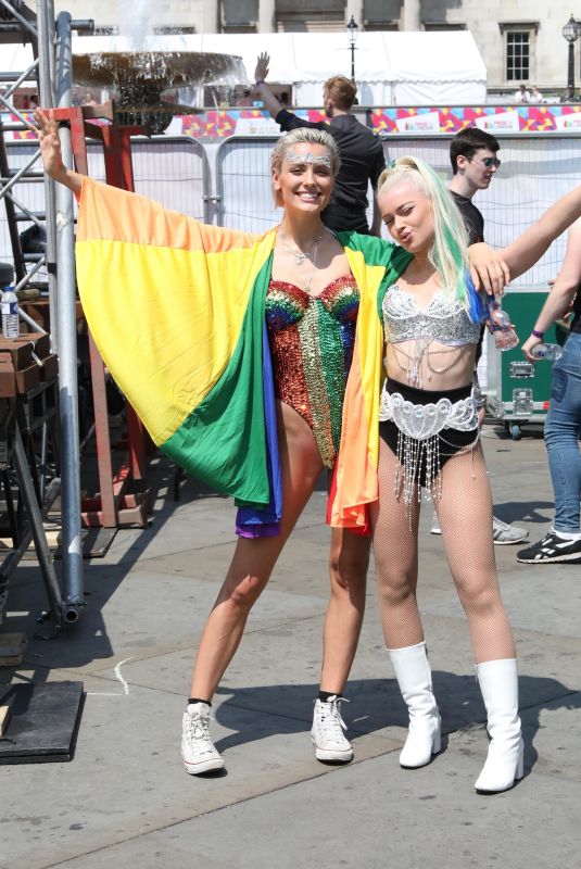 WALLIS DAY and ALICE CHATER at Pride London Festival in London 07/07/2018