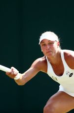 YANINA WICKMAYER at Wimbledon Tennis Championships in London 07/07/2018