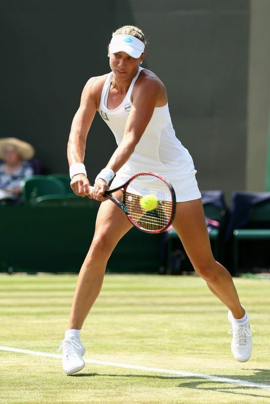 YANINA WICKMAYER at Wimbledon Tennis Championships in London 07/07/2018