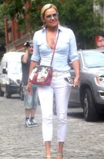 YOLANDA HADID Out in New York 07/17/2018