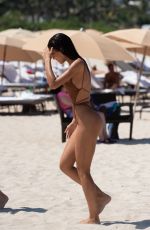 YOVANNA VENTURA in Swimsuit on the Beach in Miami 07/14/2018