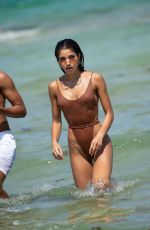 YOVANNA VENTURA in Swimsuit on the Beach in Miami 07/14/2018