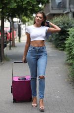 ZARA MCDERMOTT in Tight Jeans Out in London 07/04/2018