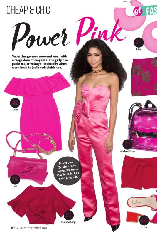 ZENDAYA in Girls’ Life Magazine, August/September 2018