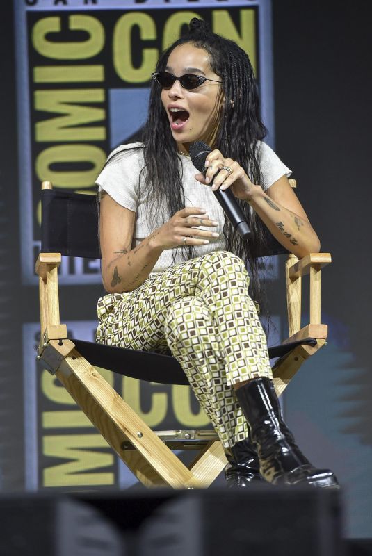 ZOE KRAVITZ at Warner Bros. Panel at Comic-con in San Diego 07/21/2018