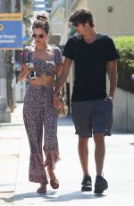 ALESSANDRA AMBROSIO and Nicolo Oddi Out for Lunch in Santa Monica 08/14/2018