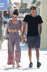 ALESSANDRA AMBROSIO and Nicolo Oddi Out for Lunch in Santa Monica 08/14/2018