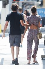 ALESSANDRA AMBROSIO and Nicolo Oddi Out for Lunch in Santa Monica 08/14/2018