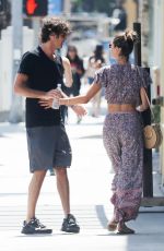 ALESSANDRA AMBROSIO and Nicolo Oddi Out for Lunch in Santa Monica 08/14/2018