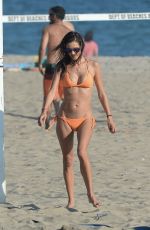 ALESSANDRA AMBROSIO in Bikini at a Beach in Los Angeles 08/05/2018